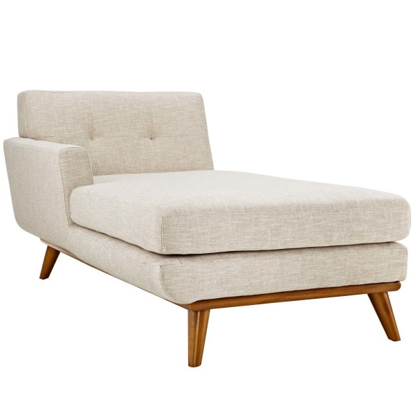 Engage LeftFacing Upholstered Fabric Chaise by Modway