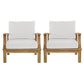 Marina 2 Piece Outdoor Patio Teak Set by Modway