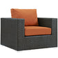 Sojourn Outdoor Patio Sunbrella Armchair in Canvas by Modway