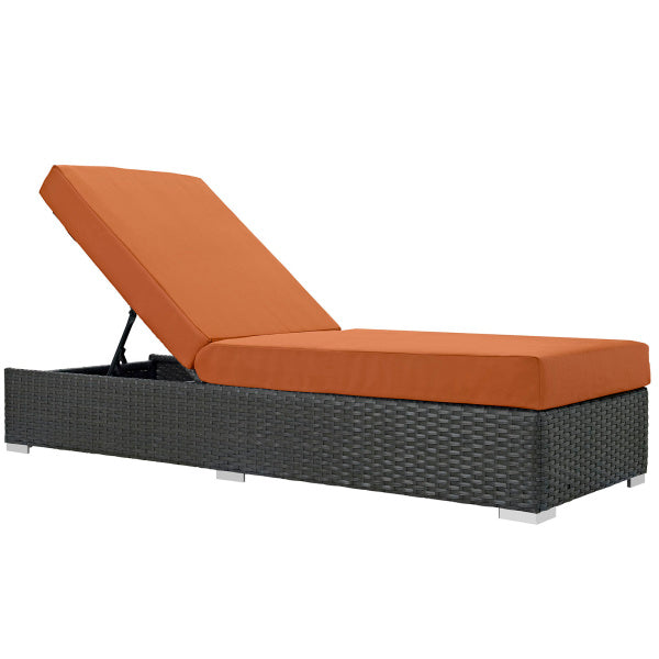 Sojourn Outdoor Patio Sunbrella Chaise Lounge by Modway