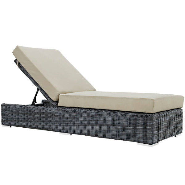 Summon Outdoor Patio Sunbrella Chaise Lounge by Modway