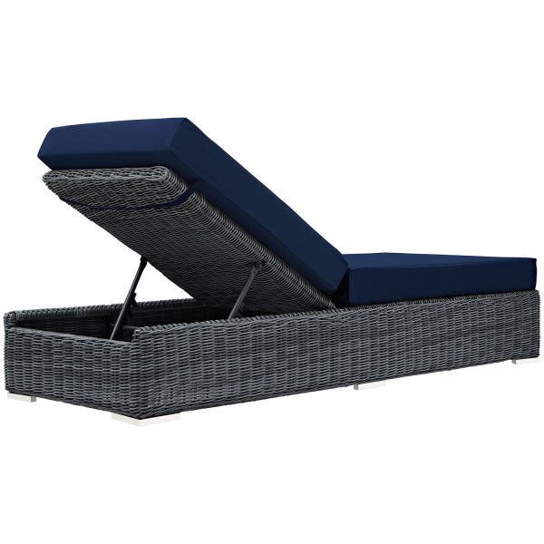 Summon Outdoor Patio Sunbrella Chaise Lounge by Modway