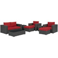 Sojourn 8 Piece Outdoor Patio Sunbrella Sectional Set by Modway