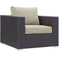 Convene Outdoor Patio Armchair in Espresso by Modway