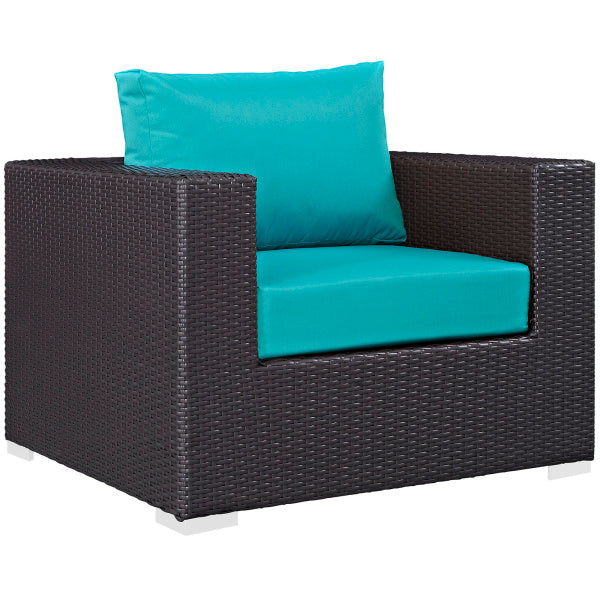 Convene Outdoor Patio Armchair in Espresso by Modway