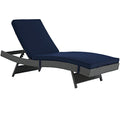 Sojourn Outdoor Patio Sunbrella Chaise by Modway