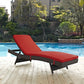 Sojourn Outdoor Patio Sunbrella Chaise by Modway