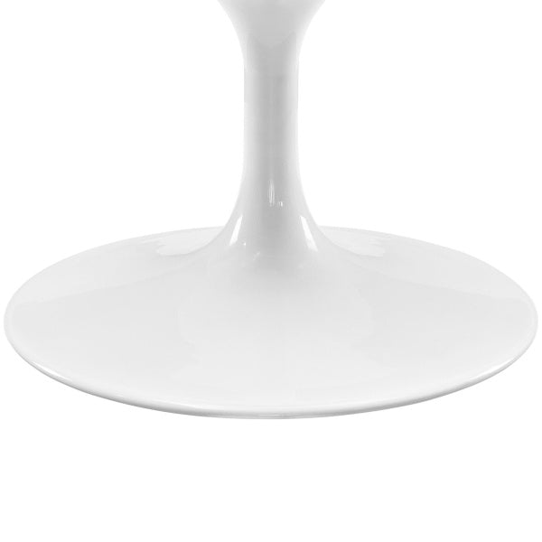 Lippa 48" OvalShaped Wood Top Coffee Table White by Modway