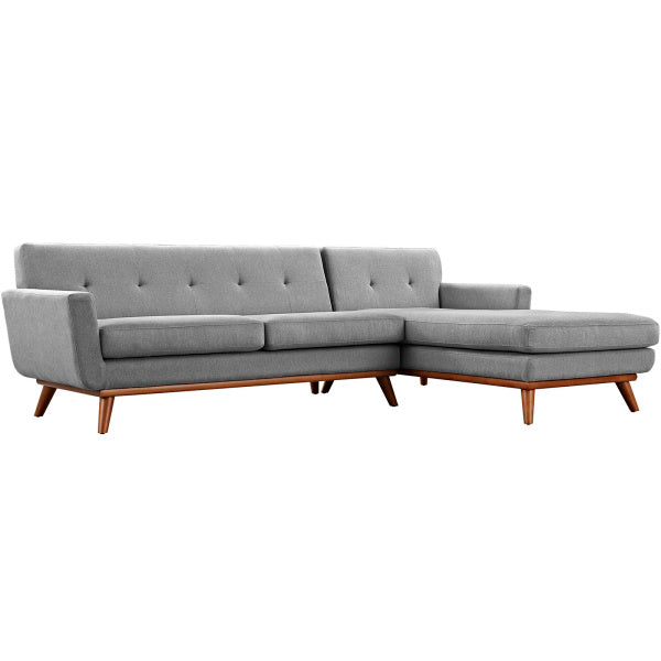 Engage Right-Facing Upholstered Fabric Sectional Sofa by Modway