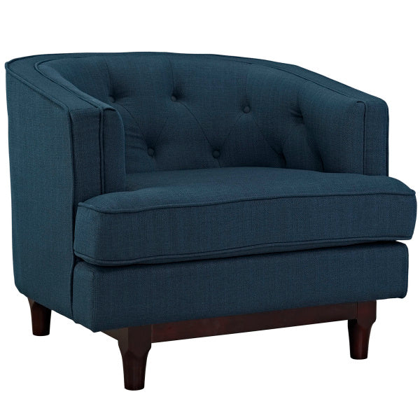 Coast Upholstered Fabric Armchair | Polyester by Modway