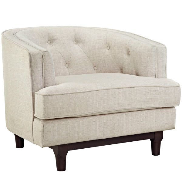Coast Upholstered Fabric Armchair | Polyester by Modway