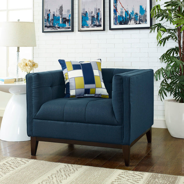 Serve Upholstered Fabric Armchair | Polyester by Modway
