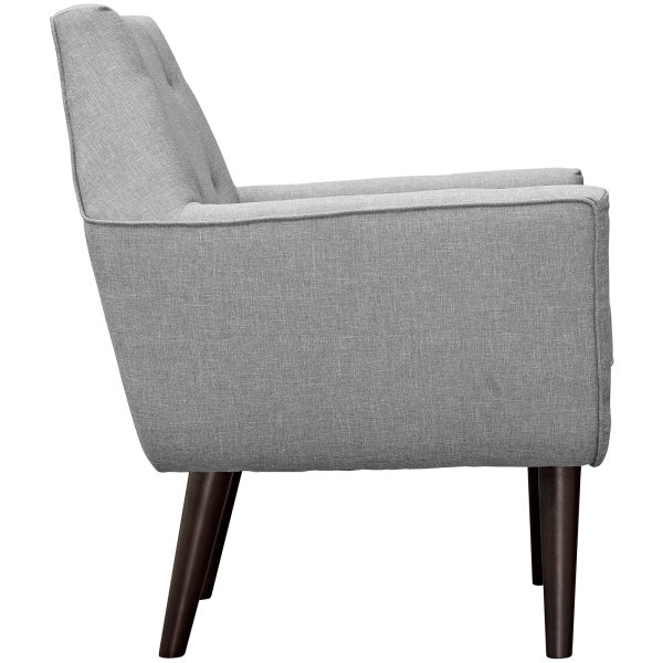 Posit Upholstered Fabric Armchair | Polyester by Modway