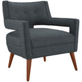 Sheer Upholstered Fabric Armchair | Polyester by Modway