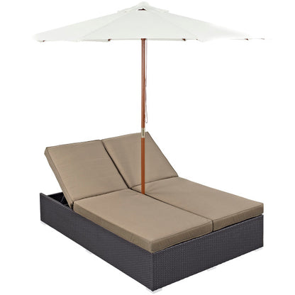 Convene Double Outdoor Patio Chaise by Modway