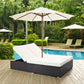 Convene Double Outdoor Patio Chaise by Modway