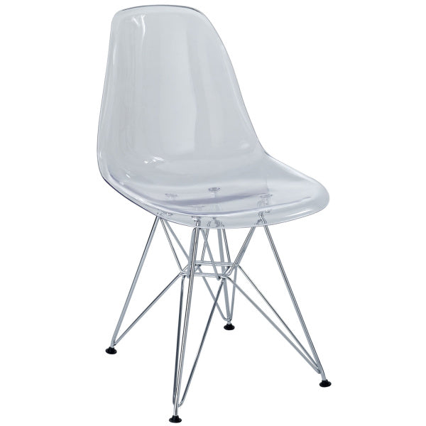 Paris Dining Side Chair Clear by Modway