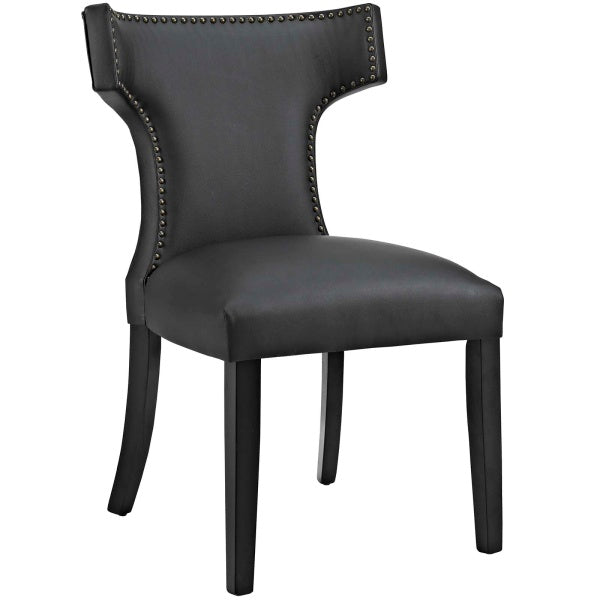 Curve Vegan Leather Dining Chair By Modway