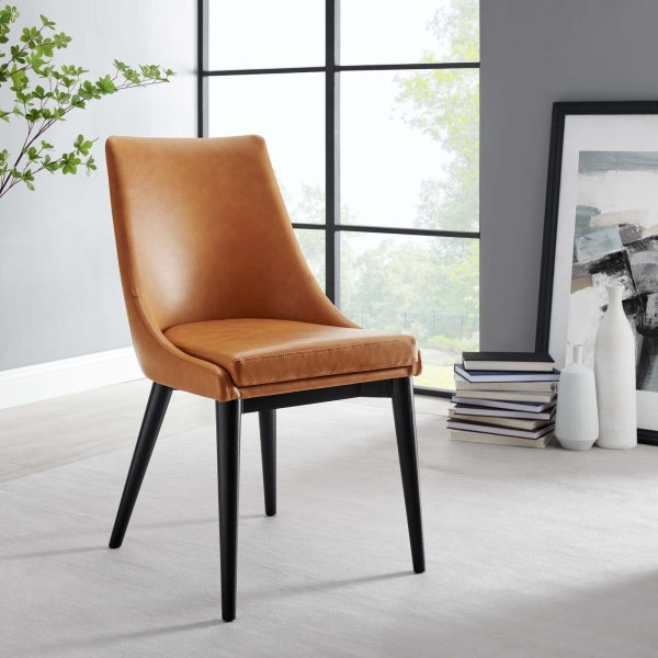 Viscount Vegan Leather Dining Chair By Modway