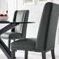 Baron Vegan Leather Dining Chair By Modway