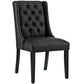 Baronet Button Tufted Vegan Leather Dining Chair By Modway