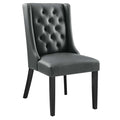 Baronet Button Tufted Vegan Leather Dining Chair By Modway