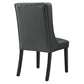 Baronet Button Tufted Vegan Leather Dining Chair By Modway