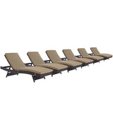 Convene Chaise Outdoor Patio Set of 6 by Modway