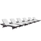 Convene Chaise Outdoor Patio Set of 6 by Modway