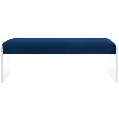 Roam Velvet Bench | Polyester by Modway