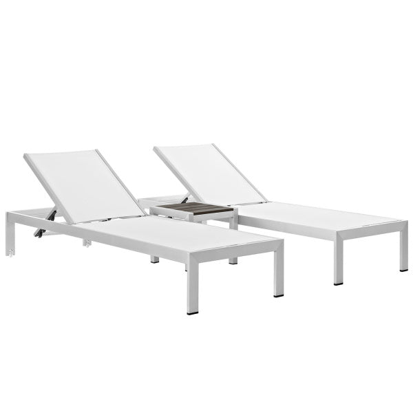 Shore 3 Piece Outdoor Patio Aluminum Set by Modway