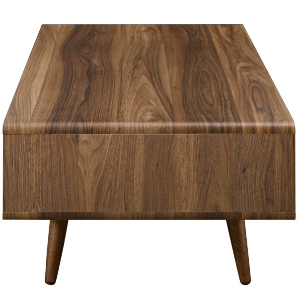 Transmit Coffee Table in Walnut White by Modway
