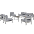 Shore 7 Piece Outdoor Patio Sectional Sofa Set by Modway