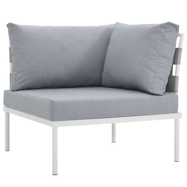 Harmony 8 Piece Outdoor Patio Aluminum Sectional Sofa Set | Polyester by Modway