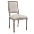 Court Vintage French Upholstered Fabric Dining Side Chair by Modway