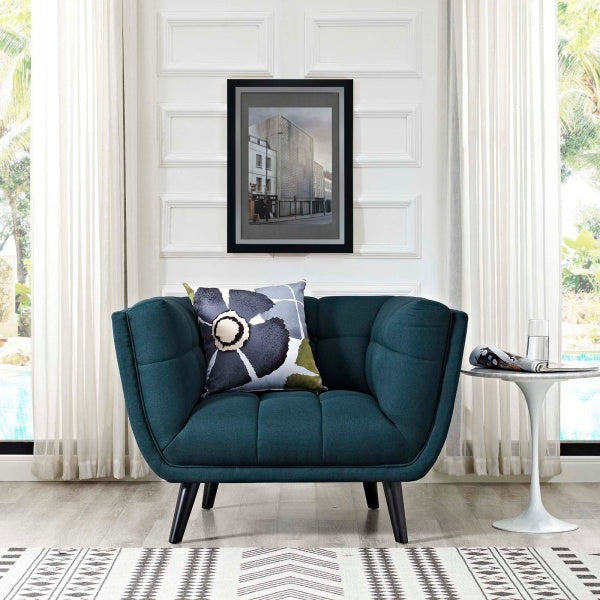 Bestow Upholstered Fabric Armchair | Polyester by Modway