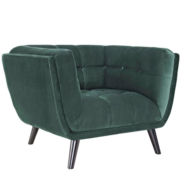 Bestow Velvet Armchair | Polyester by Modway