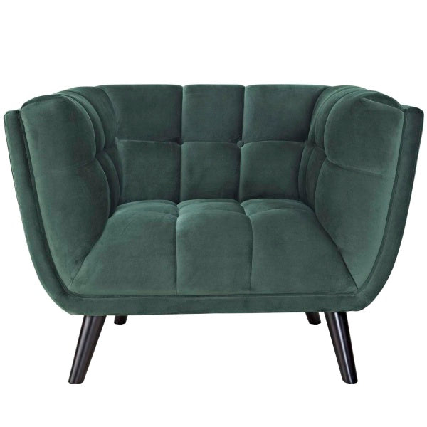 Bestow Velvet Armchair | Polyester by Modway