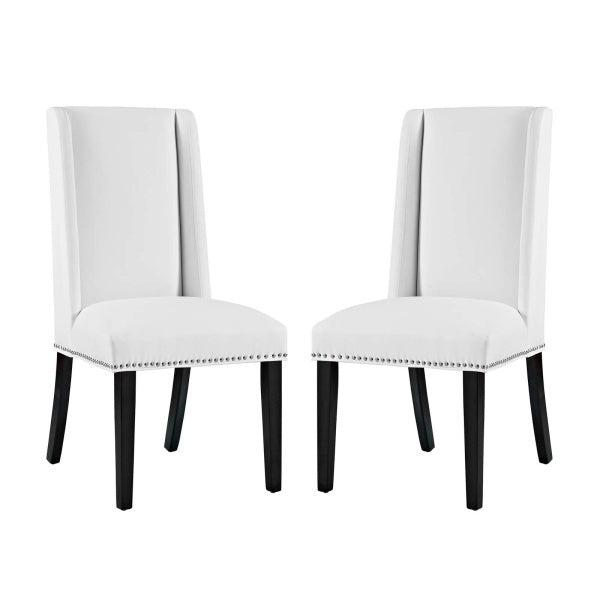 Baron Dining Chair Vinyl Set of 2 By Modway
