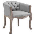 Crown Vintage French Upholstered Fabric Dining Armchair by Modway