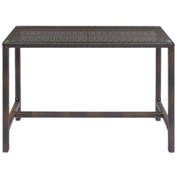 Conduit Outdoor Patio Wicker Rattan Large Bar Table By Modway
