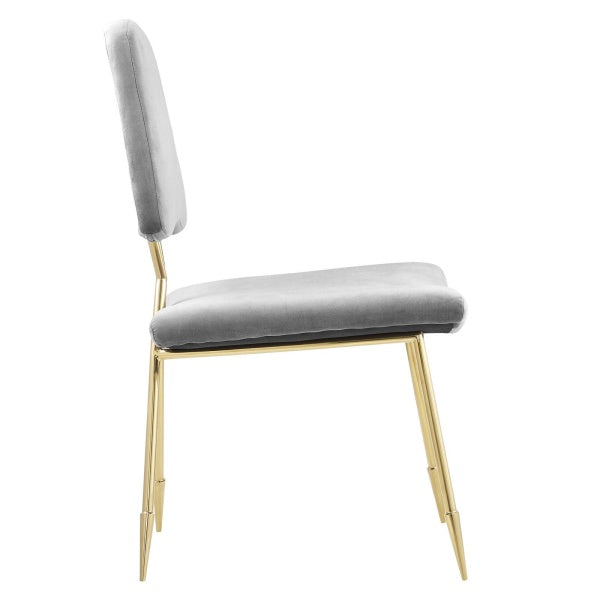 Ponder Upholstered Velvet Dining Side Chair | Polyester by Modway