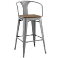 Promenade Bar Stool Brown by Modway