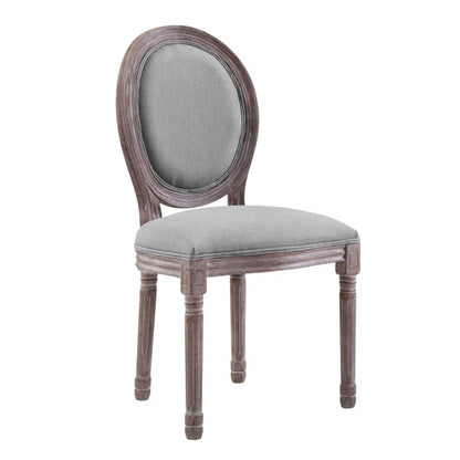 Emanate Vintage French Upholstered Fabric Dining Side Chair by Modway