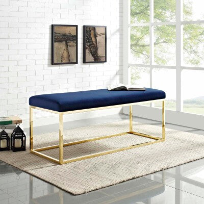 Anticipate Fabric Bench | Polyester by Modway