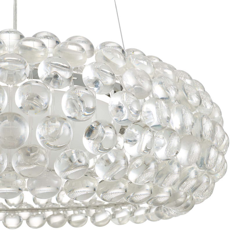 Halo 25" Pendant Chandelier in White by Modway