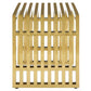Gridiron Small Stainless Steel Bench Gold by Modway