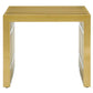 Gridiron Small Stainless Steel Bench Gold by Modway