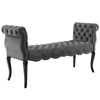 Adelia Chesterfield Style Button Tufted Performance Velvet Bench | Polyester by Modway