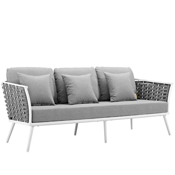 Stance Outdoor Patio Aluminum Sofa | Polyester by Modway